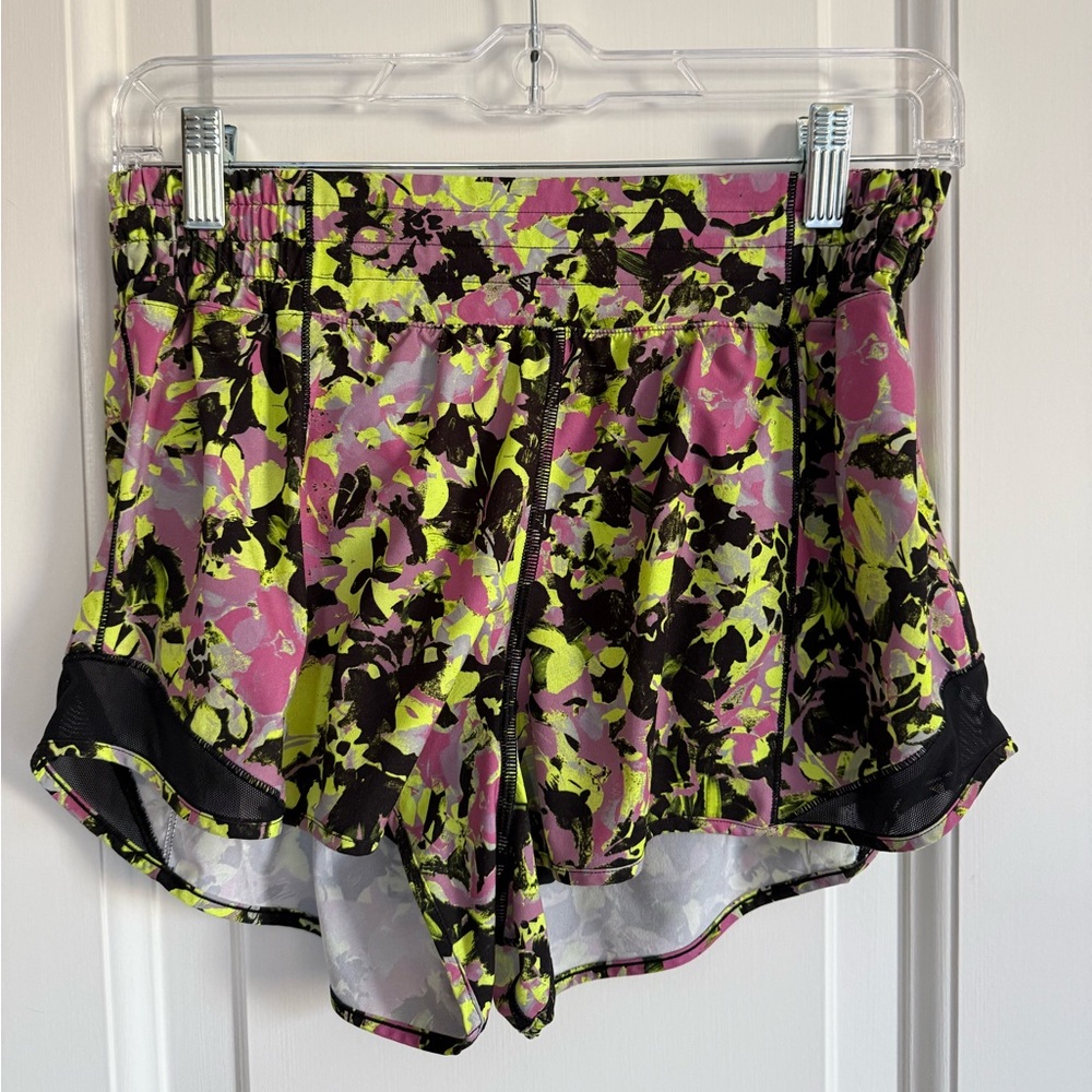 lululemon athletica Floral Hotty Hot Shorts